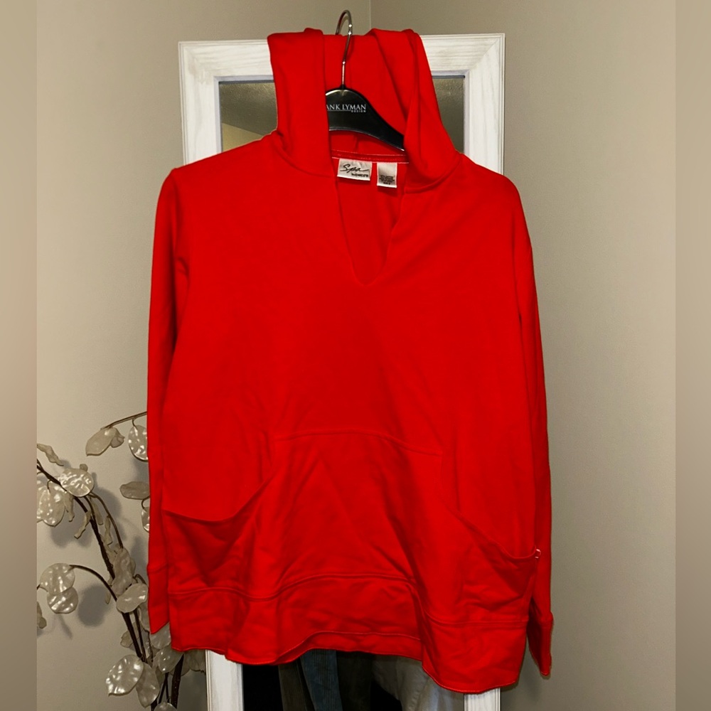 Spa by chicos red hoodie size 0